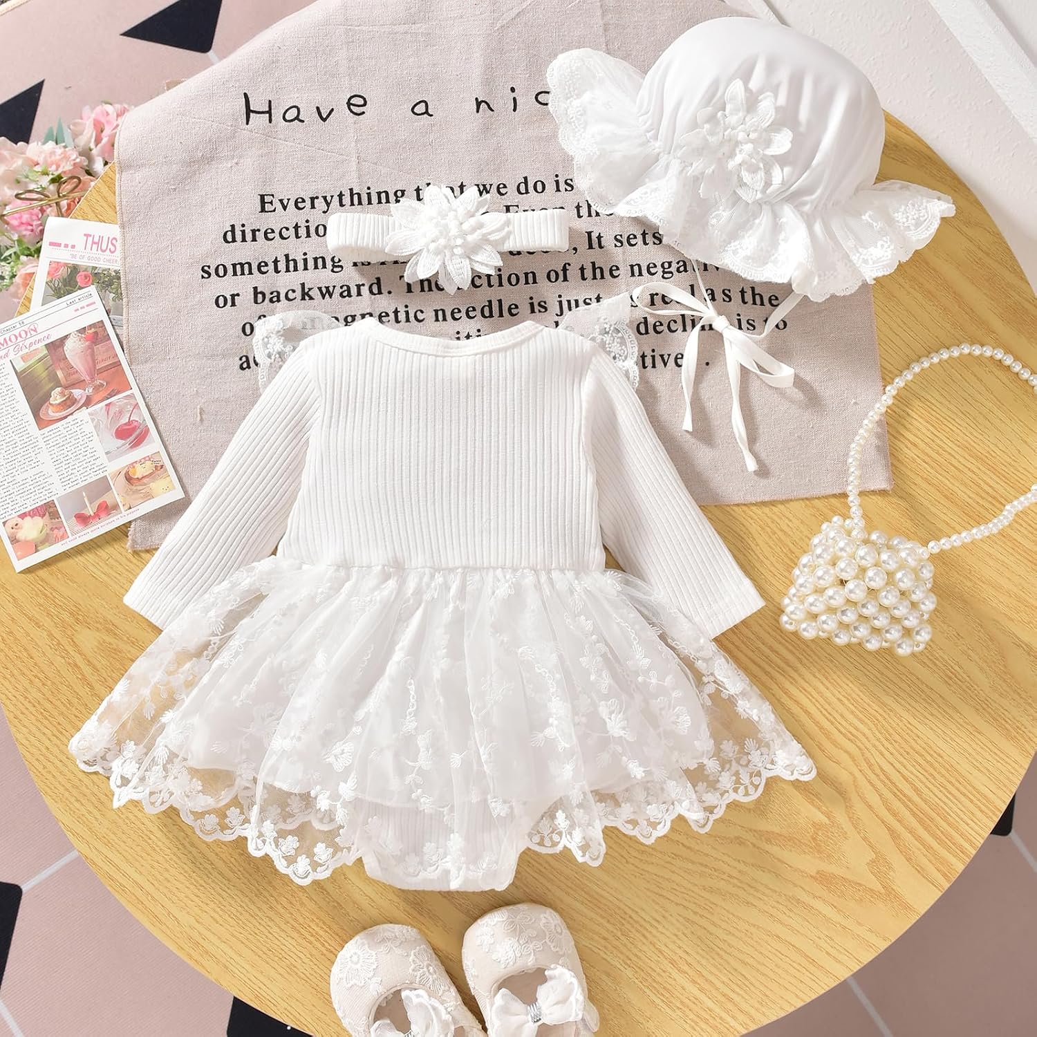 Baby Girl Lace Bodysuit Dress