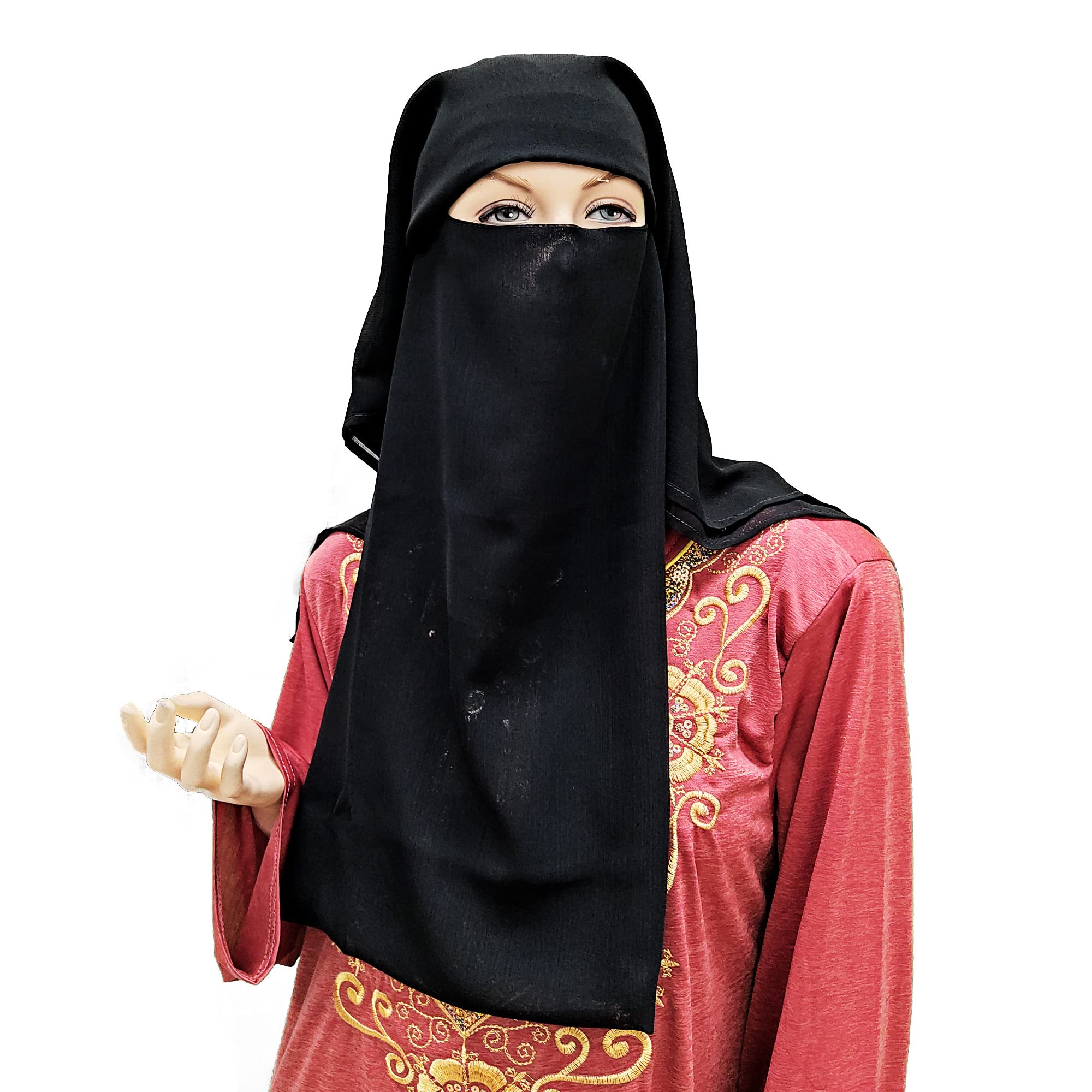 Desert DressBlack NIQAB Nikab Jilbab Hijab Islamic Face Veil Muslim
