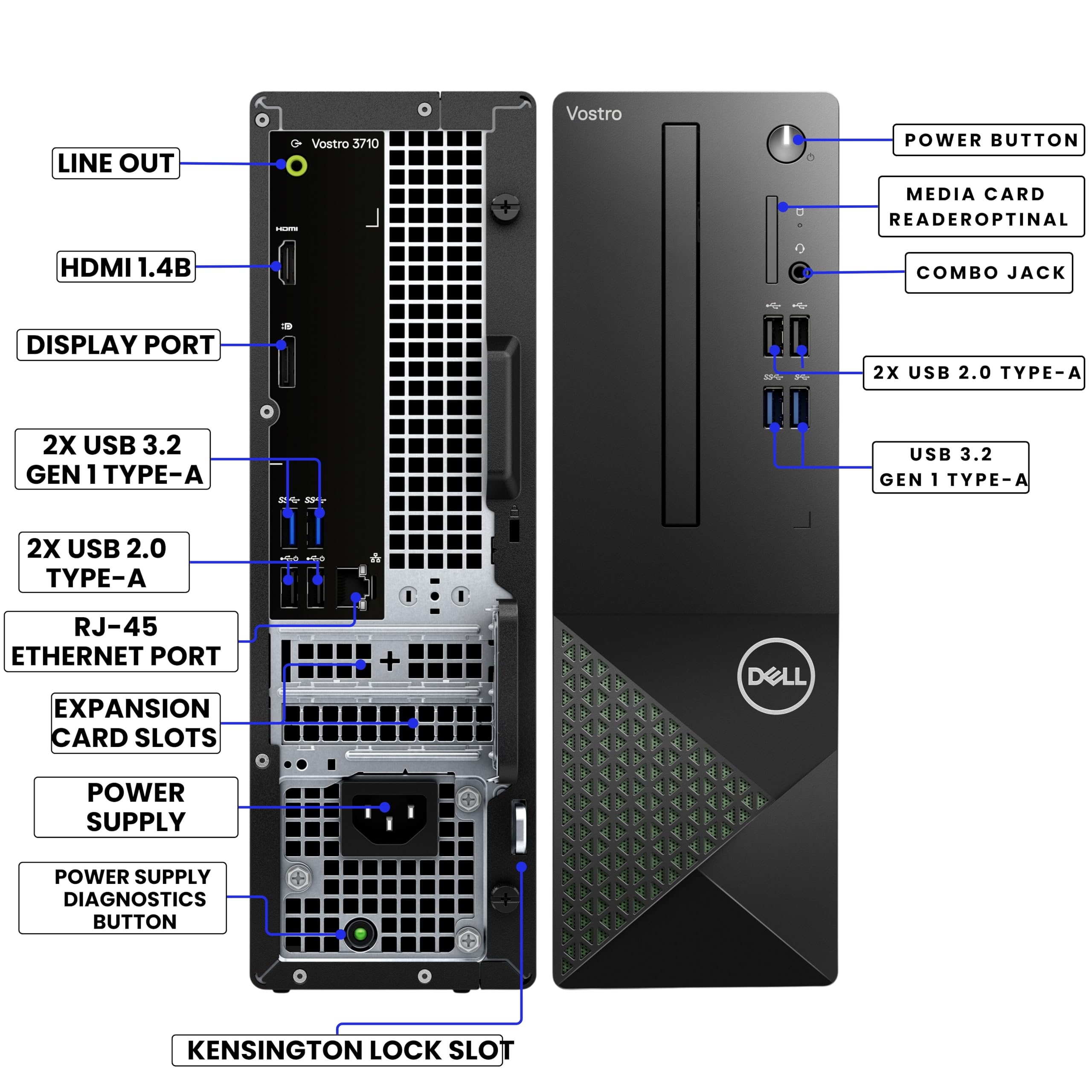 Dell Vostro 3710 S - Intel Core I3 12Th Gen | 8 GB DDR4 | 512 GB
