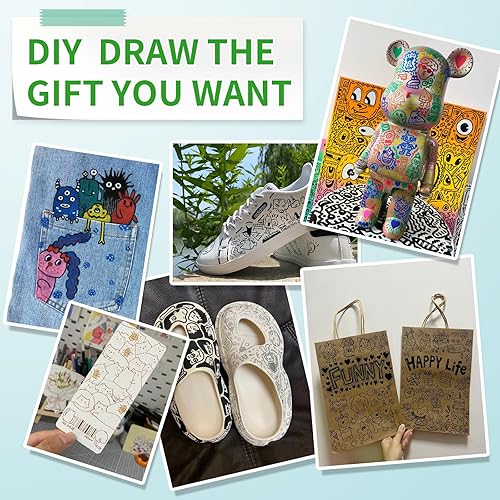 Miniatura 14 de Marcadores permanentes, punta ultra fina, negro, 16 unidades, 0.016 in, juego de marcadores permanentes de punta fina, secado rápido, impermeable