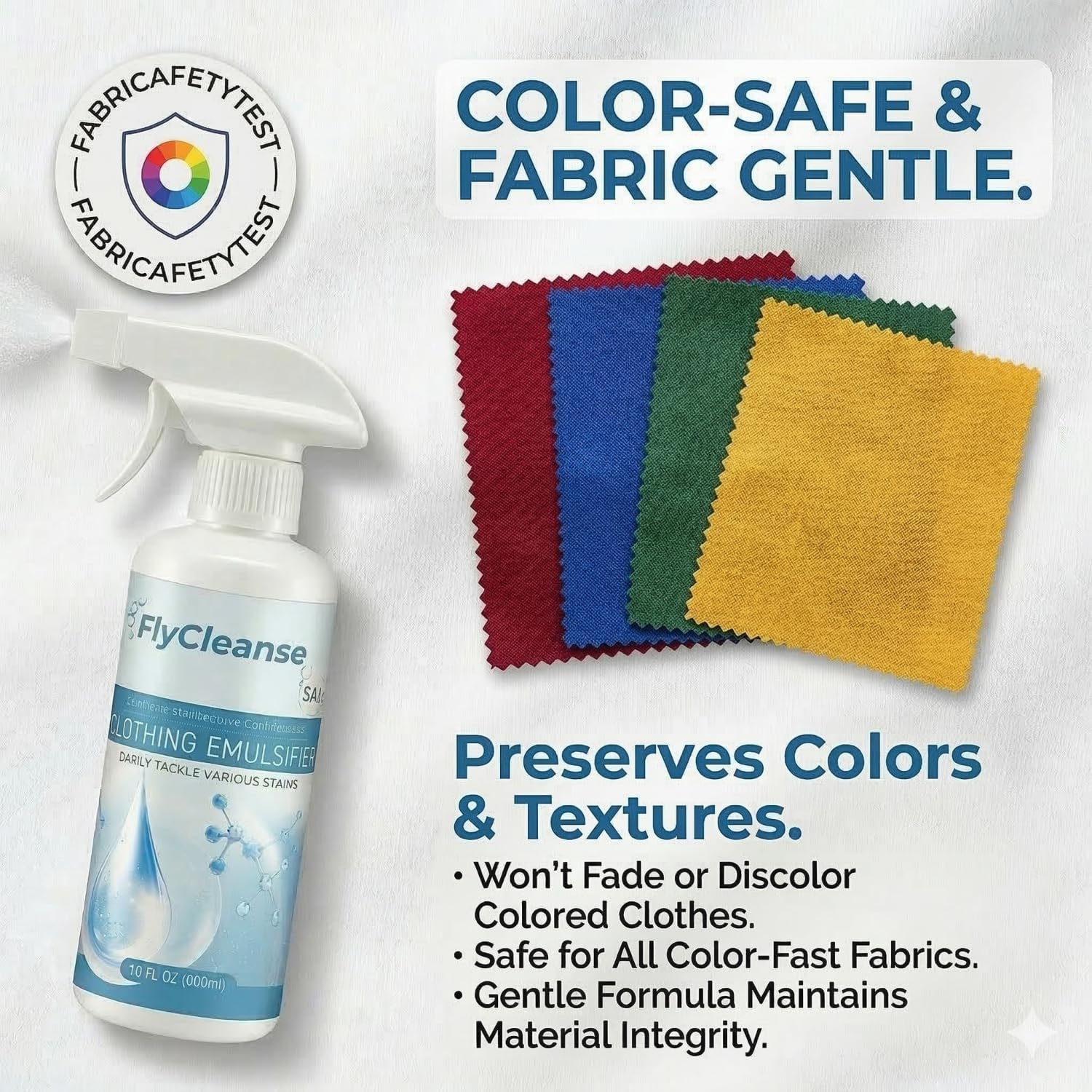 Spot Stain Eliminator Non-lonic Laundry Pre-Treatment for Vintage Clothes Thrift Finds Restores FadedColors No Damage Sanitizer Fabric Conditioner ClothingEmulsifer Household-1 (3-PCS)