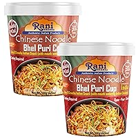 Vista 12 de Rani Roasty Bhel Puri Cup (aperitivo indio picante y crujiente con chutney indio que hace la boca) 3.5 oz (100 g), paquete de 6+1 gratis ~ listo