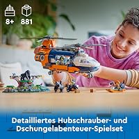 LEGO City Dzsungel Felfedező Helikopter - 881 Elemes Építőjáték 8+ Gyerekeknek, 5 Minifigurával és 3 Gorillával, 60437 2