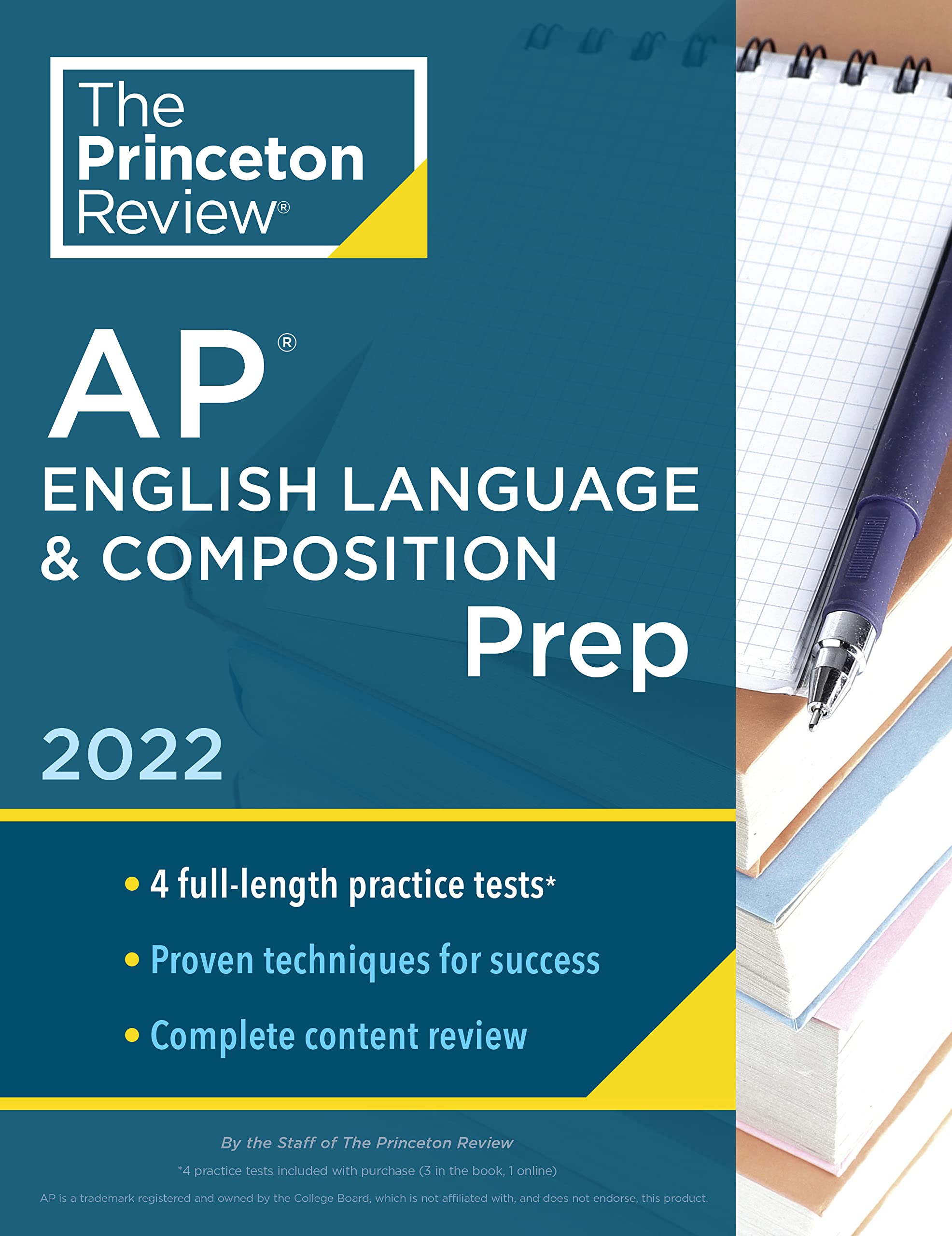 Princeton review ap english language & composition prep, 2022: 4 practice  tests + complete content review + strategies & techniques (2022) (college  test preparation) : the princeton review: amazon.de: bücher
