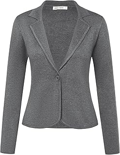 Women Sweater Blazer Casual Work Croppped Cardigan...