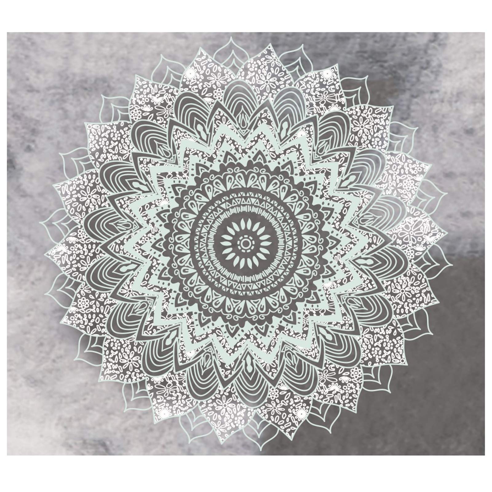 Tapisserie murale mandala multicolore 230x150cm en toile imprimée moderne pour salon
