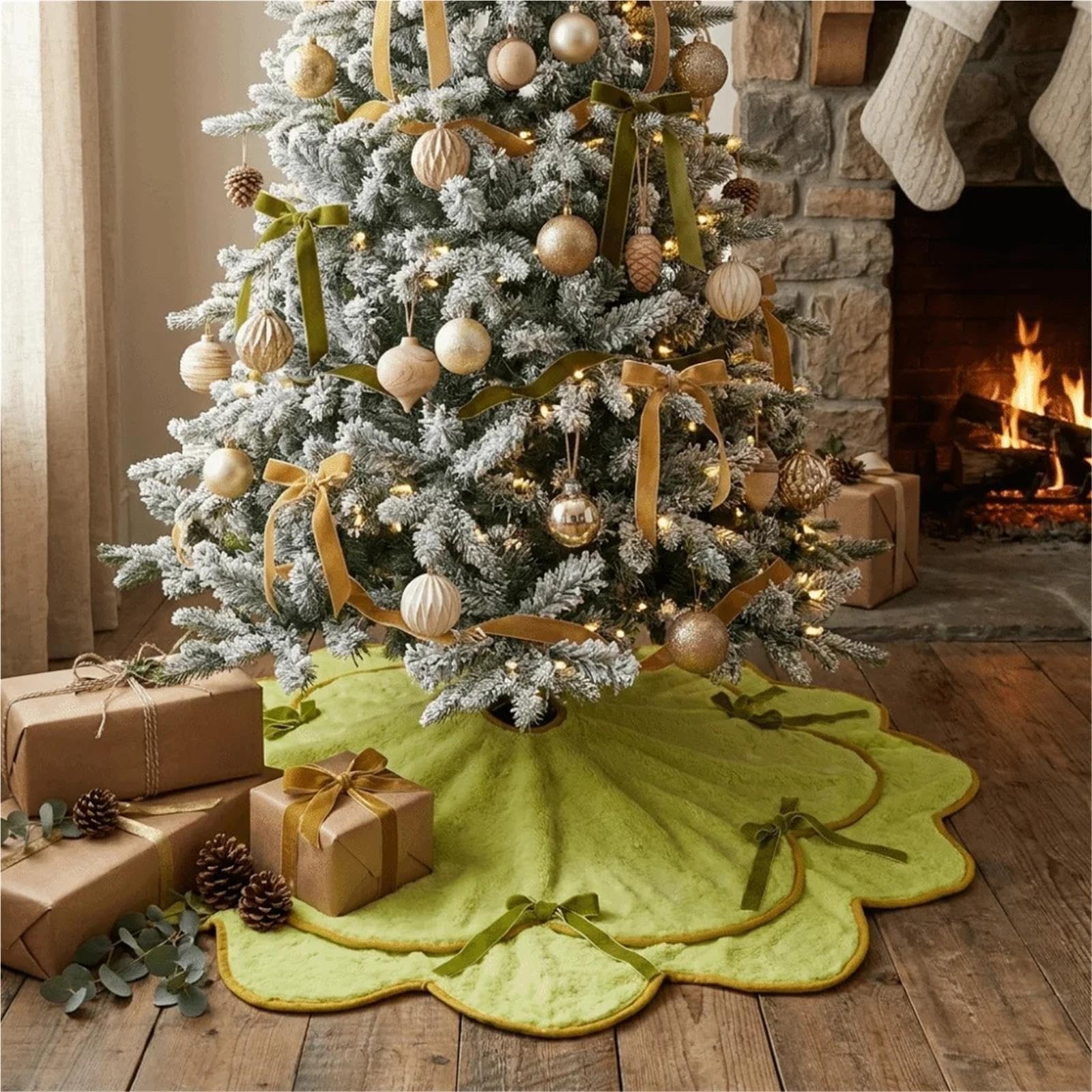 Copri Albero Gonna for albero di Natale in morbido velluto