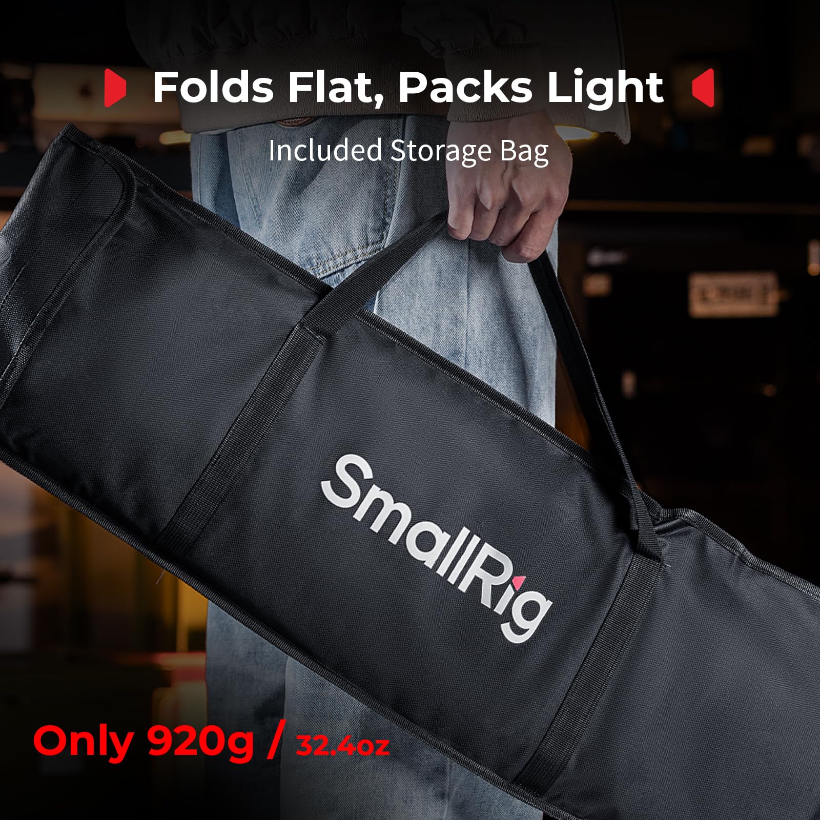 SMALLRIG 12'' x 47'' Schnellwechsel-Softbox Bowens FS-30120 mit Diffusor/Wabengitter/Tasche, Softbox kompatibel mit SmallRig RC 220 pro, für Bowens Mount COB Lights, für Godox für Neewer -5370