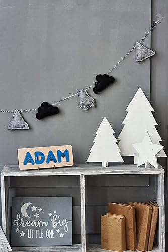 Miniatura 5 de Baby Puzzle Name with Custom Design Personalized Nursery sign Wooden Decor Toddler gift idea for girls and boys