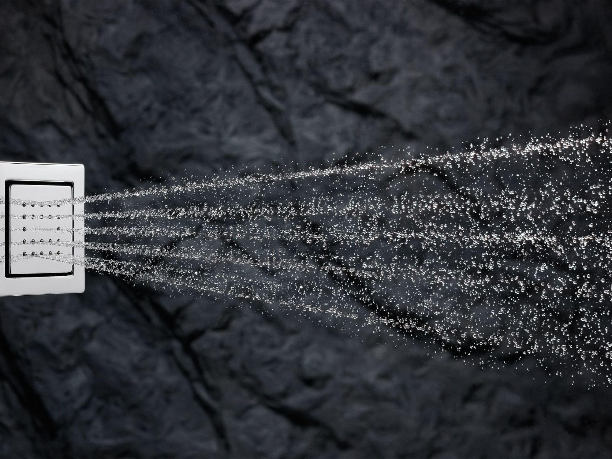 Kohler K-8002-BL Watertile Square 54 nozzle single function bodyspray, 2.5 GPM, Matte Black