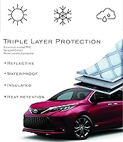 Vista 2 de Cubierta de nieve y escarcha para parabrisas automotriz de ajuste personalizado, protección de triple capa compatible con 2012, 2013, 2014, 2015