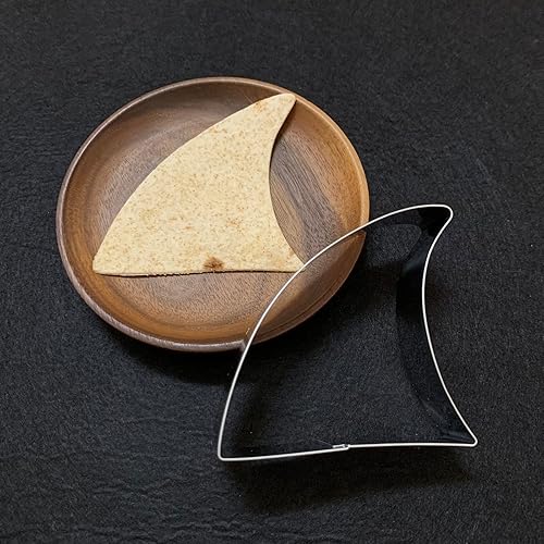 Miniatura 3 de Cortador de galletas de aleta de tiburón de 3.3 pulgadas, moldes para fiestas de cumpleaños con temática de tiburón