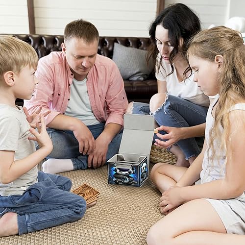 Miniatura 3 de Dikoer MTG Commander - Caja de cartas para cartas intercambiables, más de 100 tarjetas con funda con funda de piel sintética, caja de almacenamiento