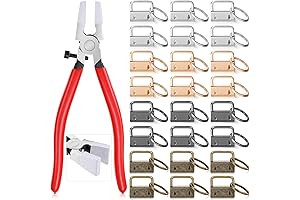 Ripeng 80 Piece 1 Inch Key Fob Hardware and Key Fob Pliers