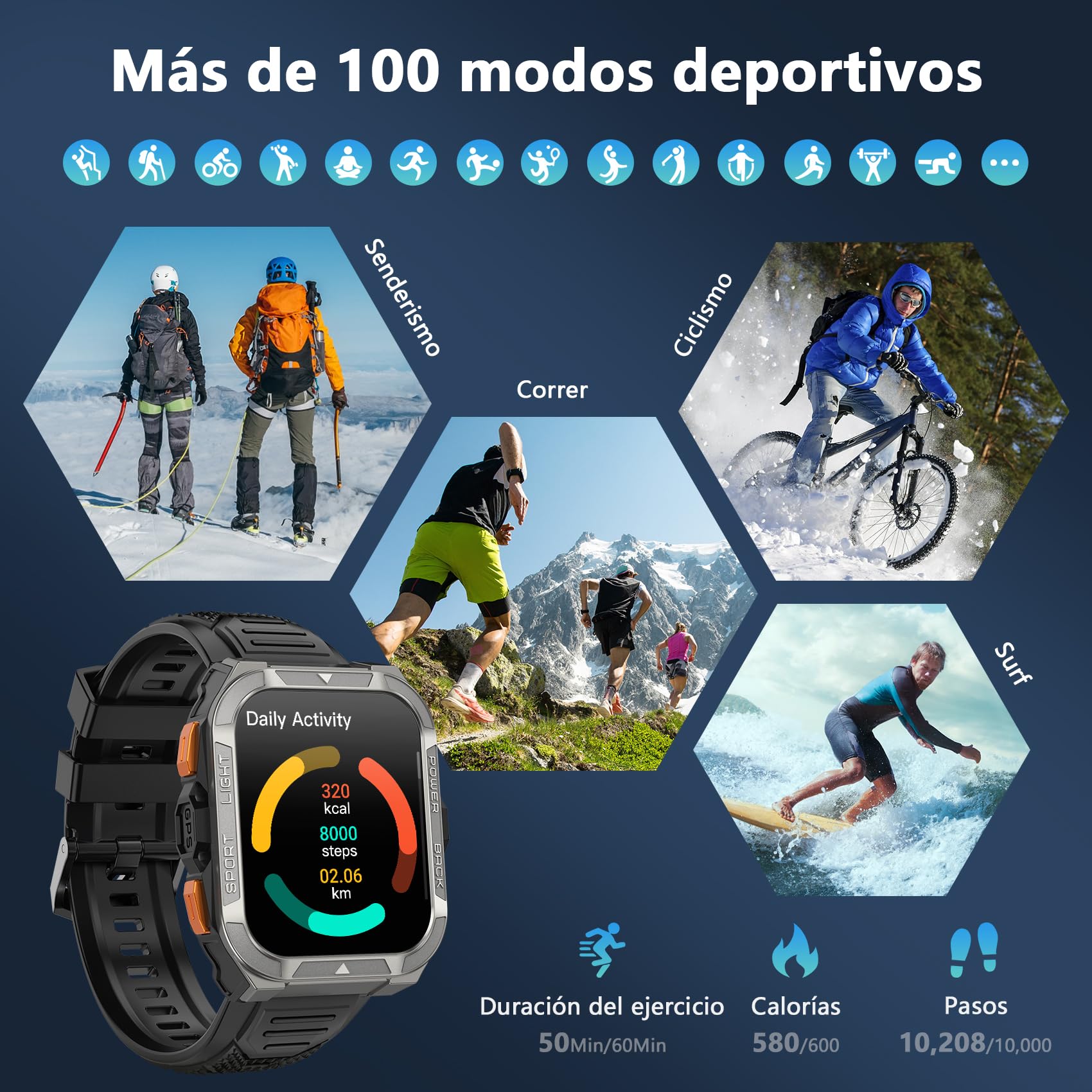 Blackview Reloj Inteligente Hombre