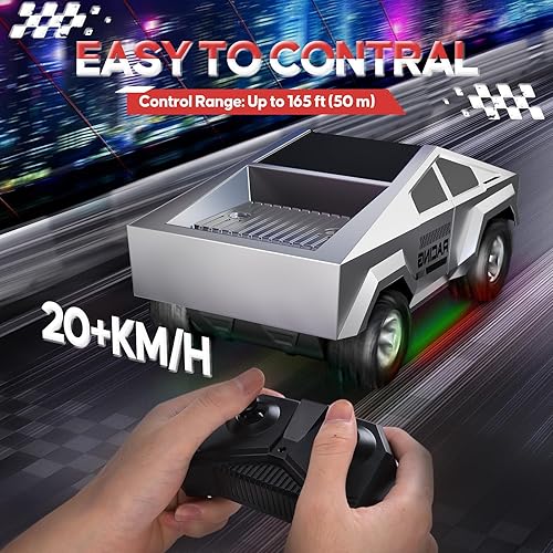 Miniatura 3 de 124 RC Car Toys, todo terreno de alta velocidad 2WD RC Truck con luz y espacio de carga, vehículos todoterreno de 2.4 GHz, auto de control remoto,