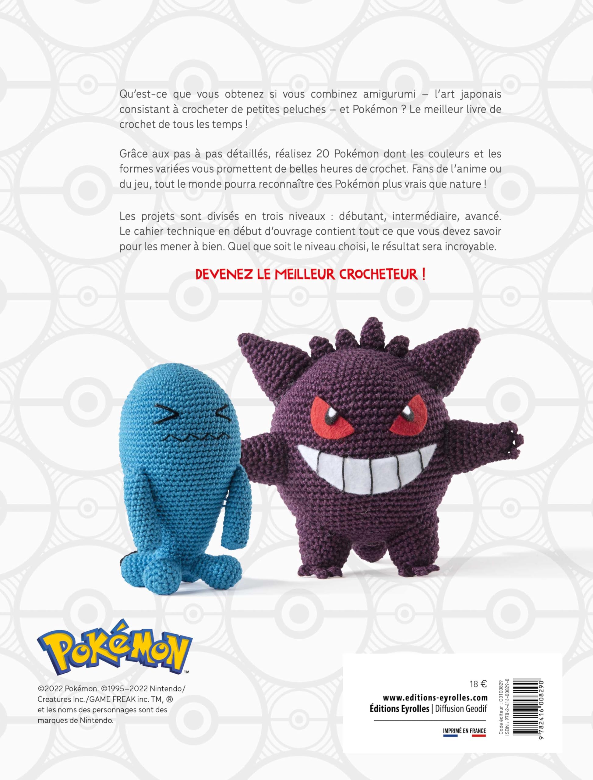 Pokémon au crochet: Donnez vie à vos pokémons préférés grâce à 20 tutos