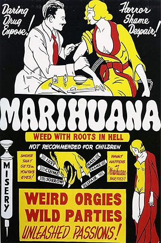 1art1 - Póster de marihuana con raíces en el infierno