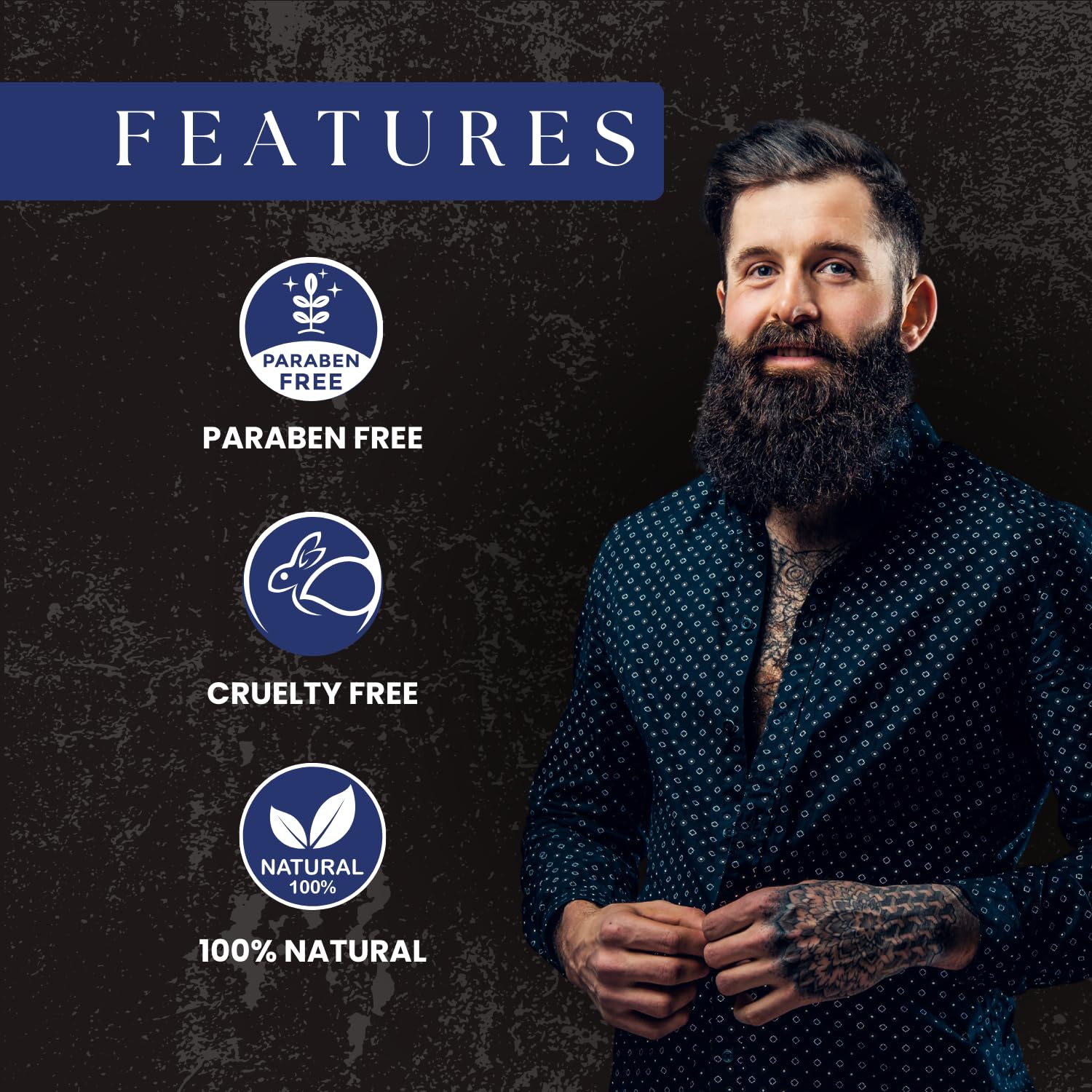 AMAzing EARTH Certified Organic Beard Serum for Men - 100% Natural with Olive, Argan & Apricot Oil & Grapeseed Extract, Shiny Beard Hair Growth, Sulphates & Parabens Free, Vegan & Cruelty Free - 30ml 4