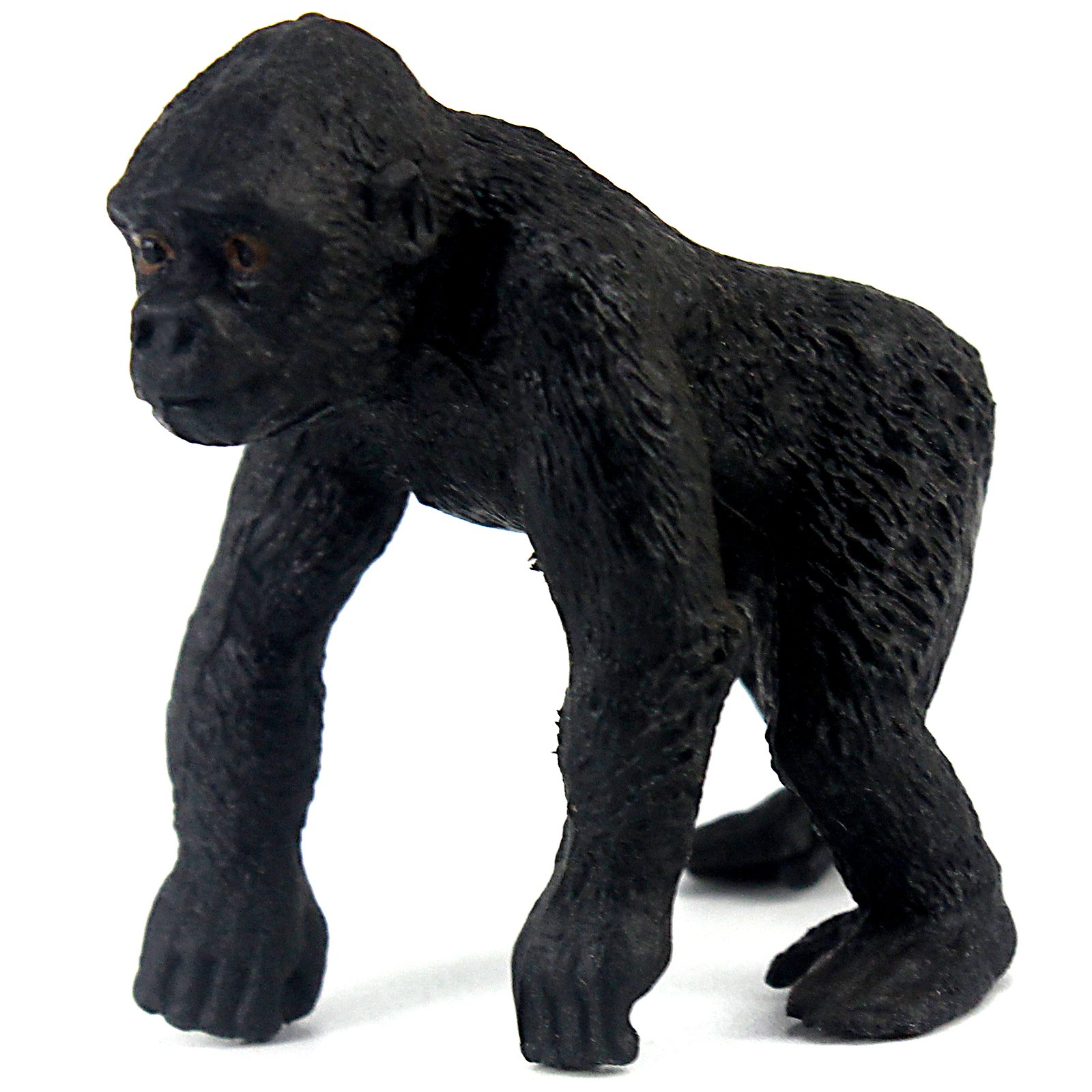 FUNSHOWCASE African Jungle Wild Animals Baby Gorill Toy Figure Realistic Plastic Figurine Gifts for Kids, Cake Topper, Height 1.7 Inch