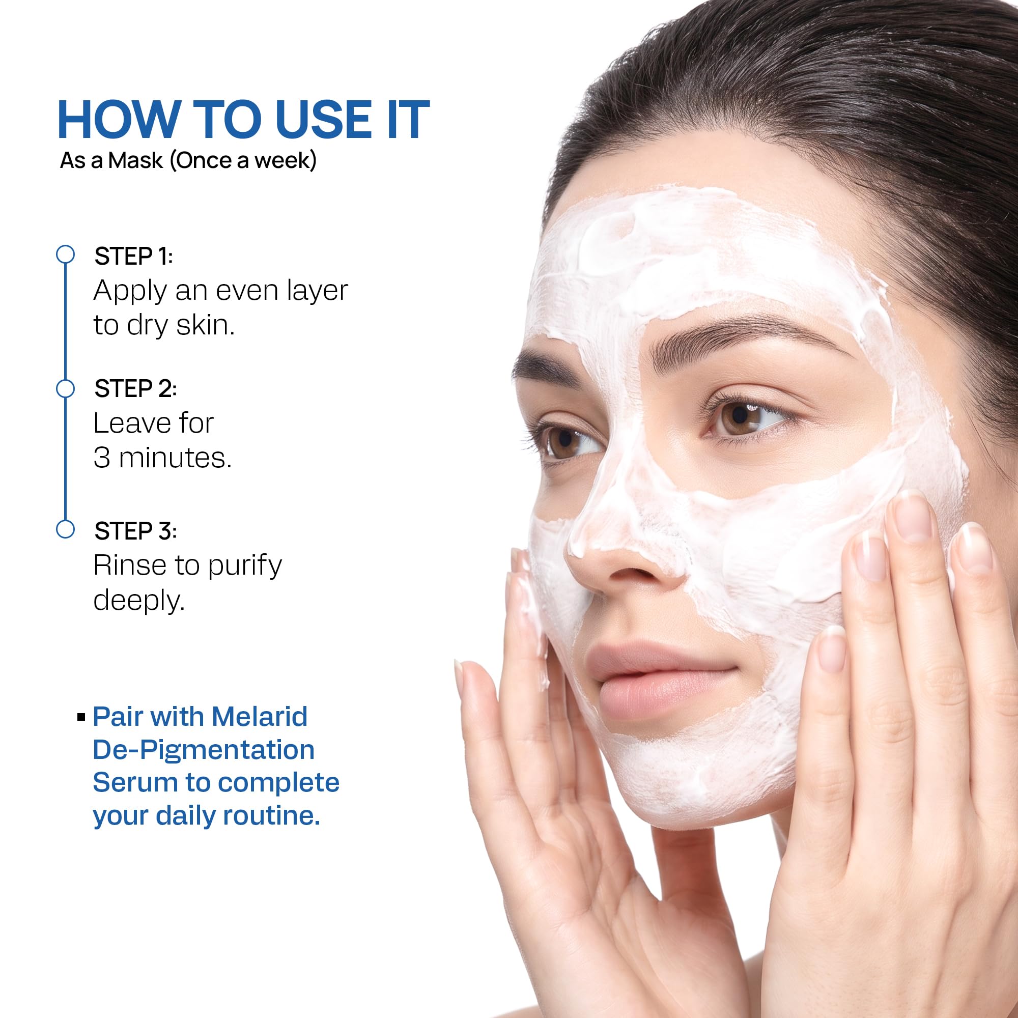 YUDERMA Melarid Triple Action Face Wash & Mask, 100 Gm 2
