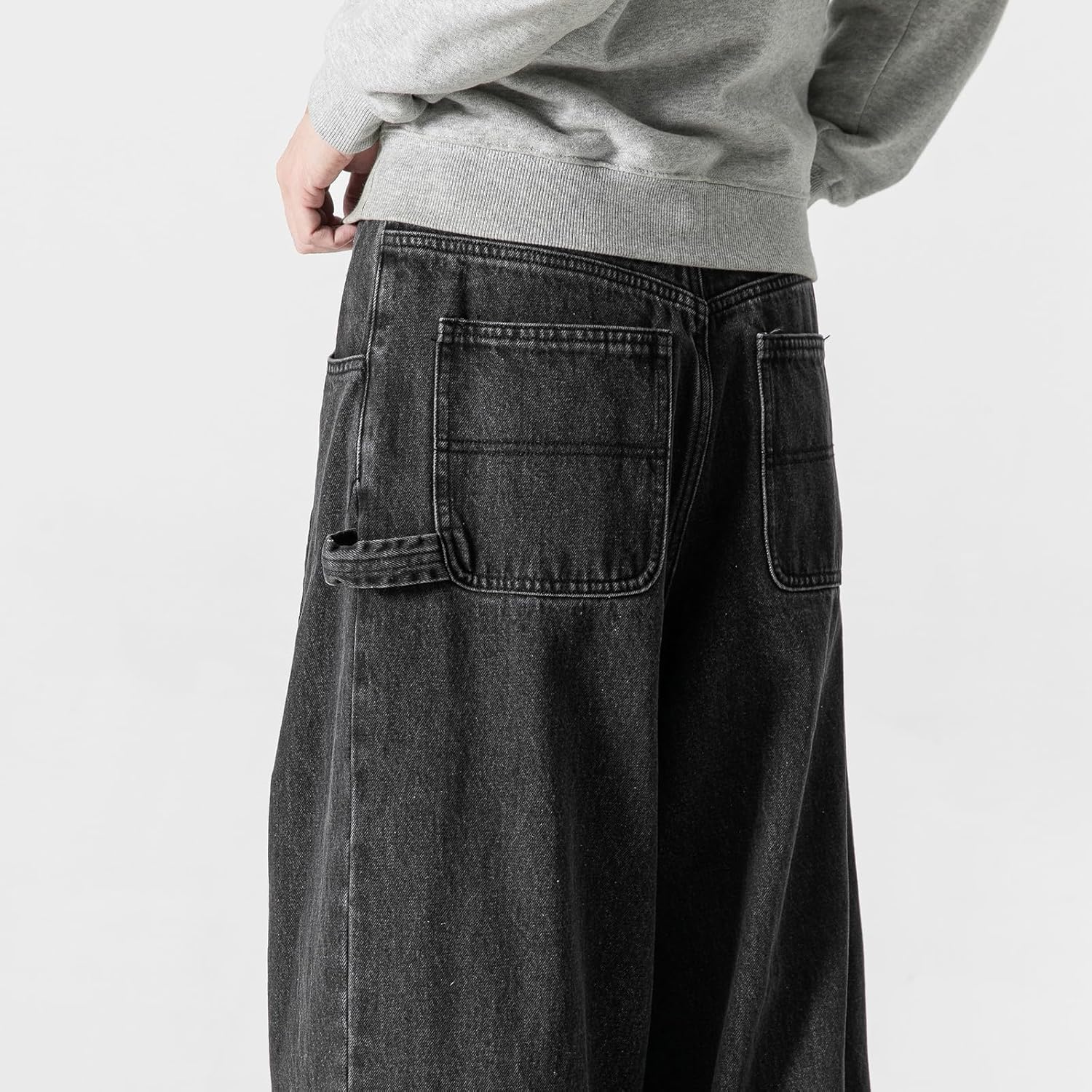 GURUNVANI Men Hip Hop Streetwear Jeans Pant Denim Jogger Harajuku Techwear Mens Tactical - Image 7