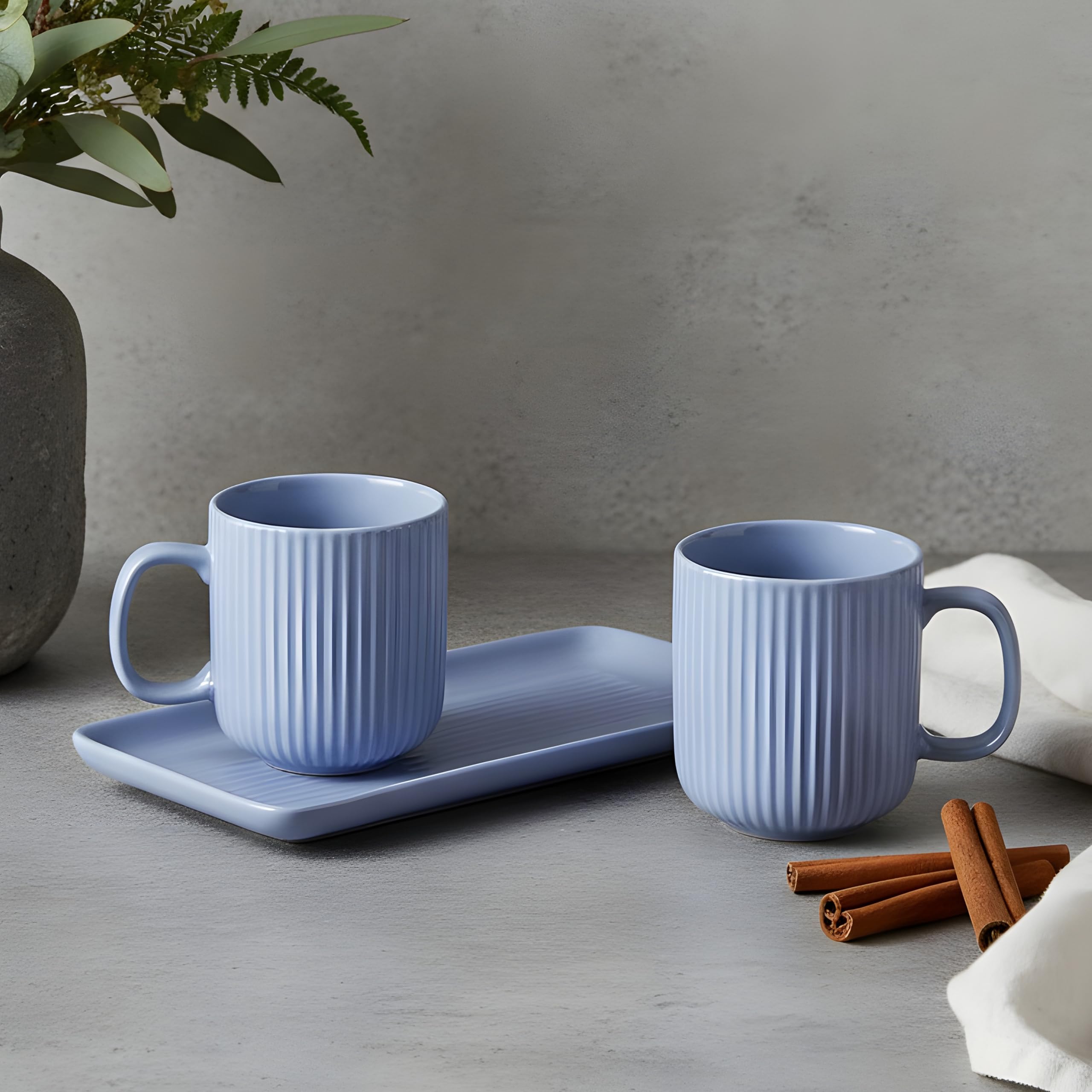 CRAF10 SkyBlue Ceramic Coffee Mugs - Set of 2 -27