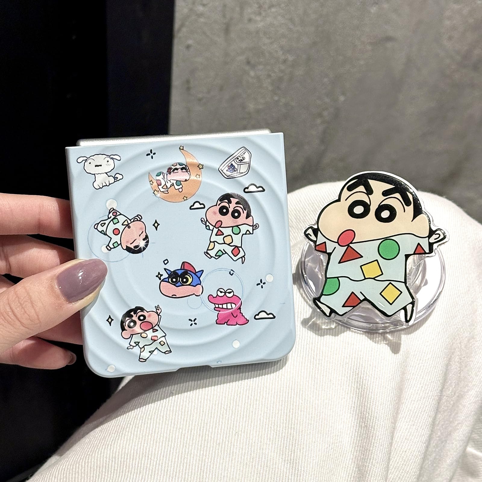 Amazon.co.jp: RUIKER Samsung galaxy z flip7 用 ケース クレヨン