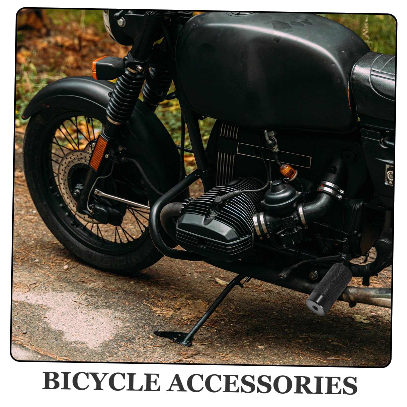 Balacoo Bike Rear Foot Pegs Aluminum Alloy Wear-Resistant Compact for Bicycles Nonskid Scooter Pegs