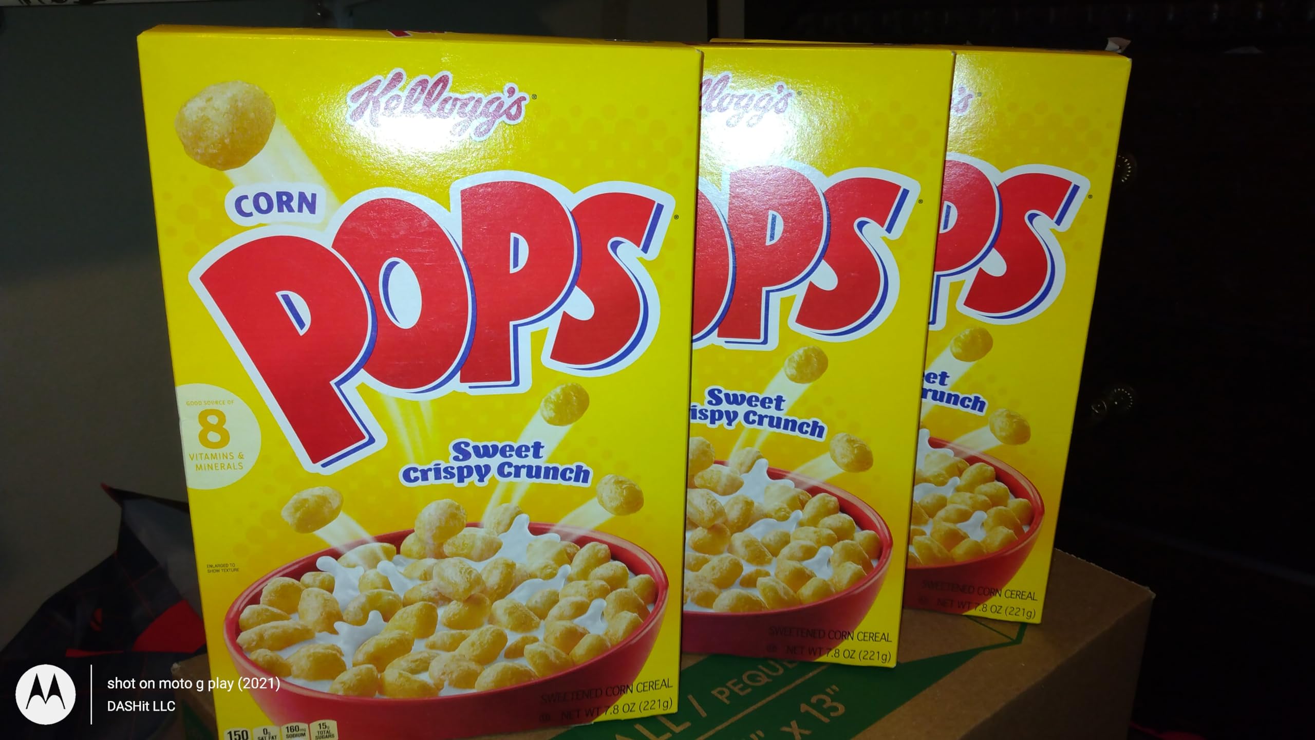 Photo 1 of 3 boxes - kellogs corn pops 7.8 oz