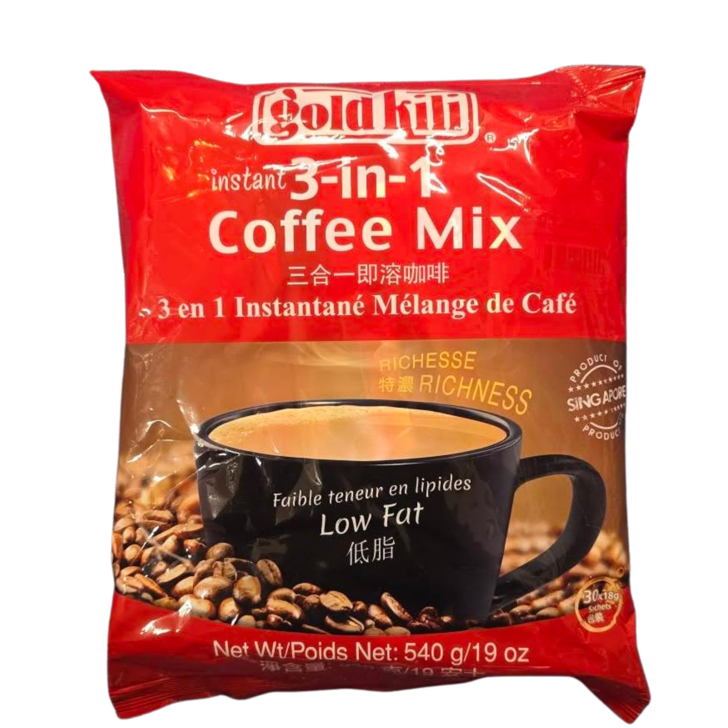 Gold Kili Rich Coffee Mix 3 in 1, 30 -Count