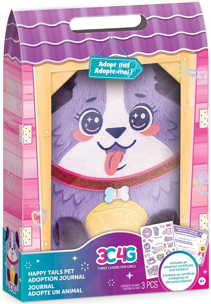 Happy Tails Diario de Adopción para Mascotas - Perro - Púrpura Peludo miniatura 3