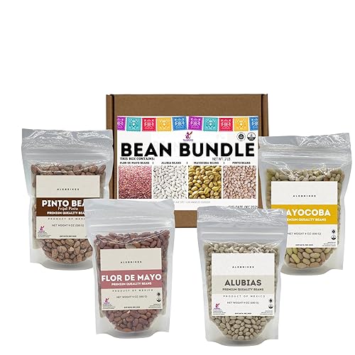 Miniatura 1 de ALEBRIXES  Paquete de frijoles  Paquete de 4 frijoles de alta calidad (8 onzas), Frijol Mixto, Frijol pinto, frijoles mayocoba, frijoles flor de
