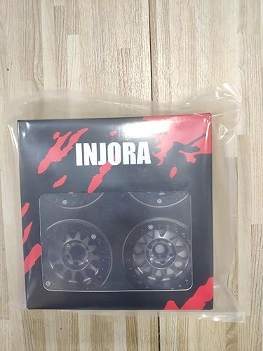 Miniatura 7 de INJORA Rueda Beadlock de 1.9 pulgadas, compensación negativa de 0.409 in, rueda de aluminio CNC para TRX4 SCX10 Gen8 VS4-10 110 RC Crawler Car