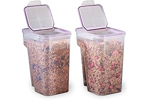 Snapware Airtight XL Cereal Dispensing Containers, 2-Pack (22.8 Cup Total)
