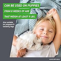 Vista 6 de Pomada para control de pulgas y garrapatas para perros y cachorros a partir de 8 semanas y con peso de entre 5 y 22 libras, 3 dosis, Frontline Plus