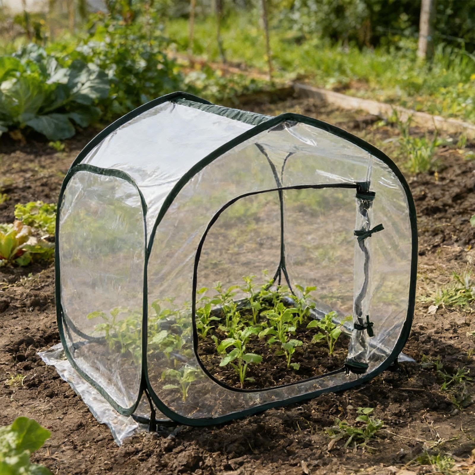 Fundas de Protección para Plantas Transparente con Cierre para Clima Frío