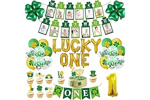 Lucky One Birthday Decorations: Festive St. Patrick's Day First Birthday Party Supplies