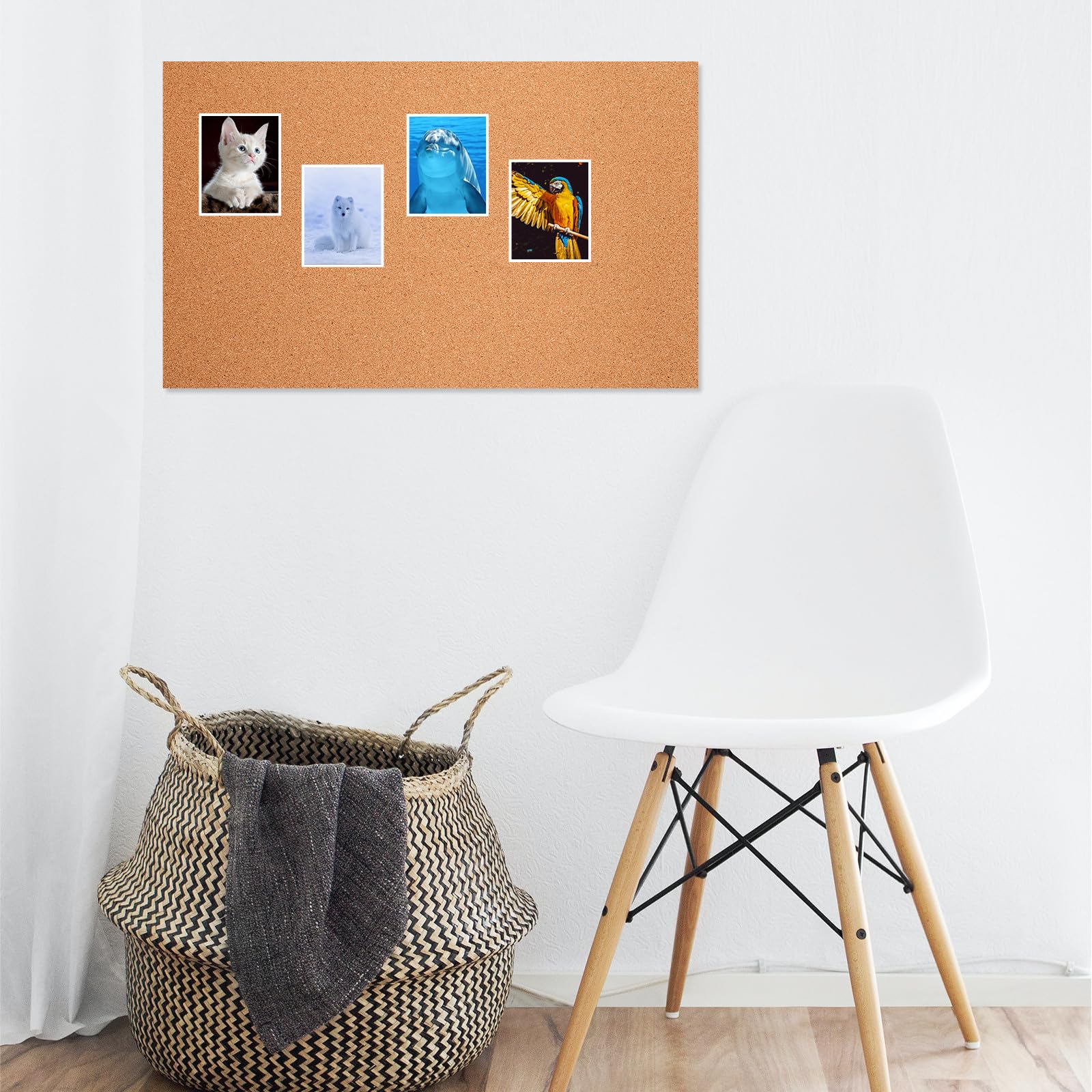 OSALADI Tablero Material Plástico Práctico y Multifuncional y de Corcho Autoadhesivo Rectangular para Mensajes y para Adecuado para Oficina y Hogar Oficina Hogar