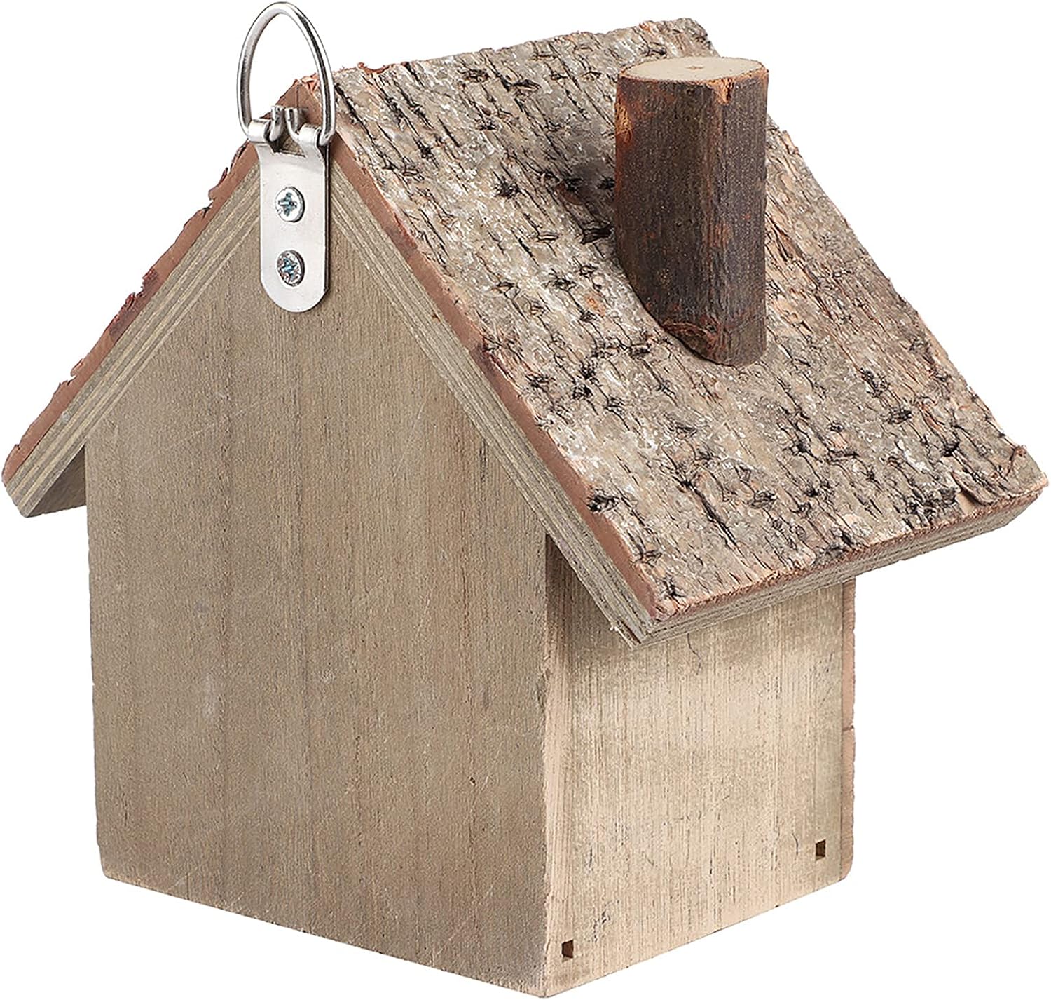 Generic Wood Bird Feeder,Bird House for Outside,Outdoor Bird Houses, Wooden Bird Hut Clearance Bluebird Finch Hanger Birdhouse for Garden Viewing for Lovebirds Cockatiel Finch Budgie Bluebird