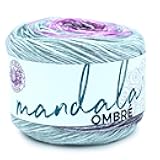 Lion Brand Yarn Mandala Ombré Yarn with Vibrant Colors, Soft Yarn for Crocheting and Knitting, Joy, 1-Pack
