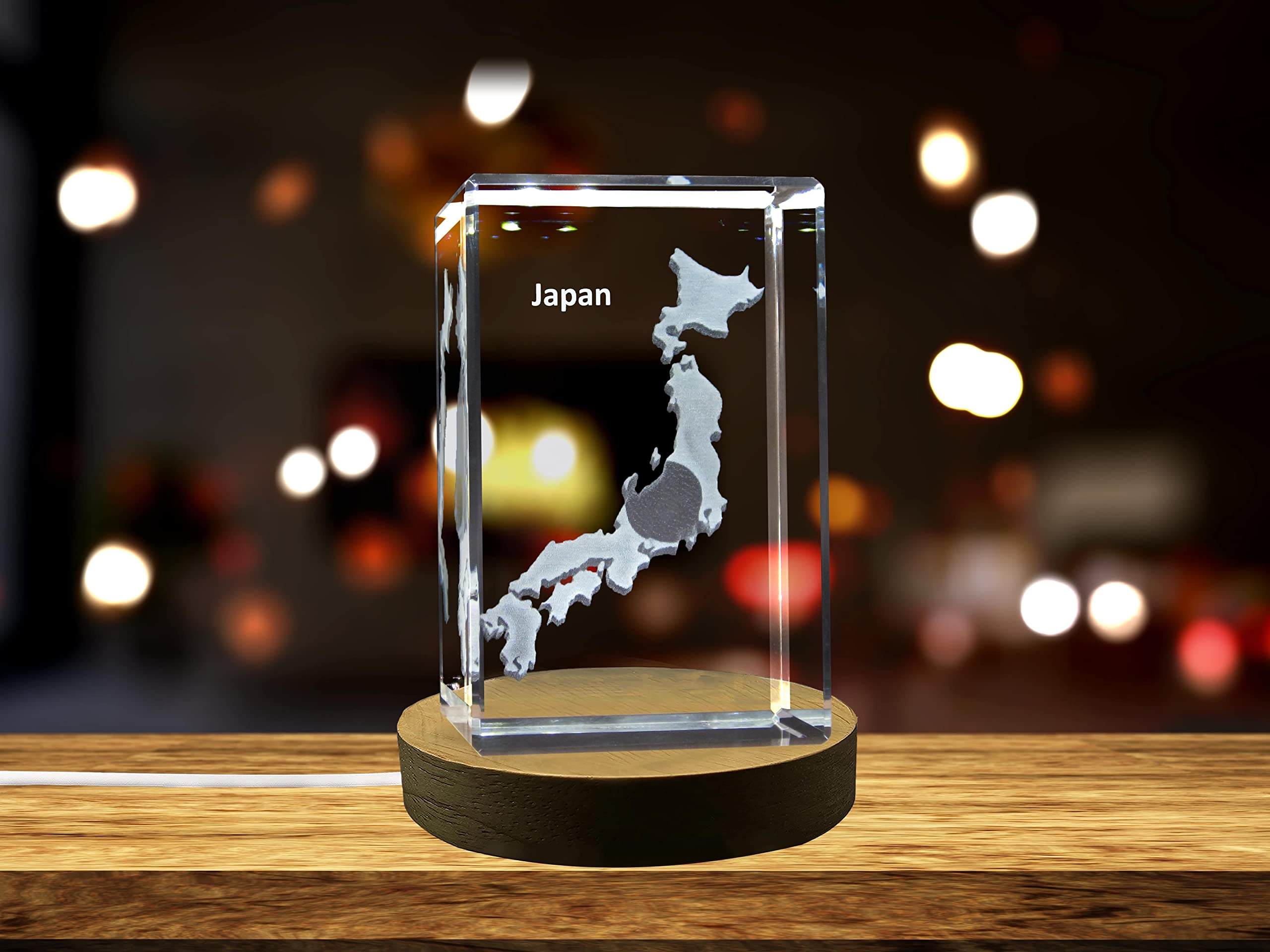 K-POP・アジア 3D GLASS Amazon.com: Japón 3D grabado cristal 3D grabado cristal recuerdo
