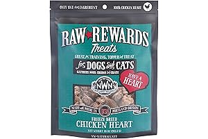 Northwest Naturals Freeze-Dried Chicken Heart Treats for Dogs and Cats