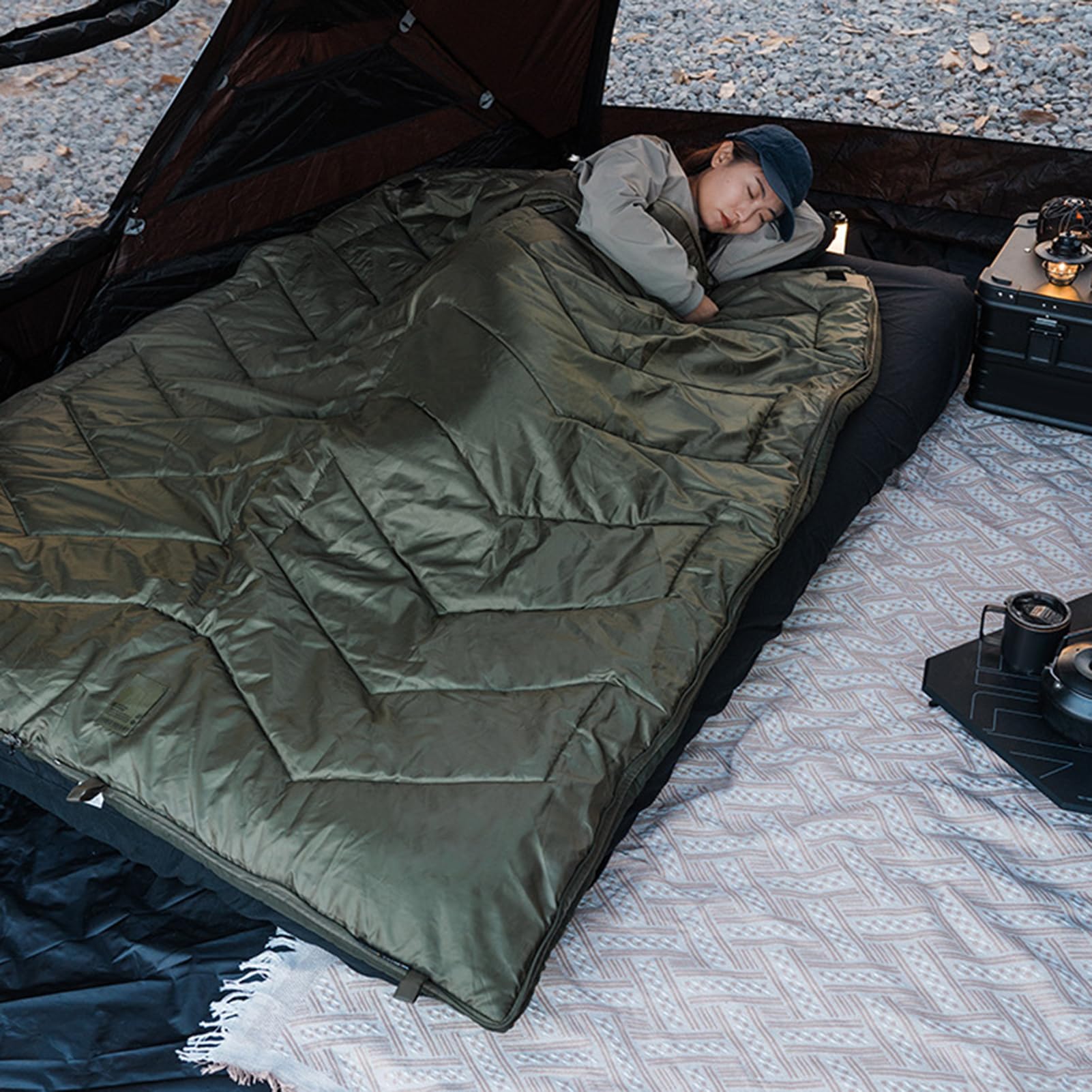SUNGOOYUE Schlafsack für Erwachsene, Winterschlafsack für Erwachsene, Kaltes Wetter -10 ℃ Bis 5 ℃, Winddicht, Regenfest, 220 X 80 cm Breit, mit Kompressionsbeutel für Camping,