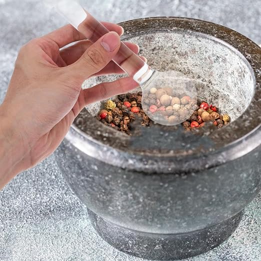 Pestle de cristal Veemoon con diseño ergonómico para moler miniatura 5
