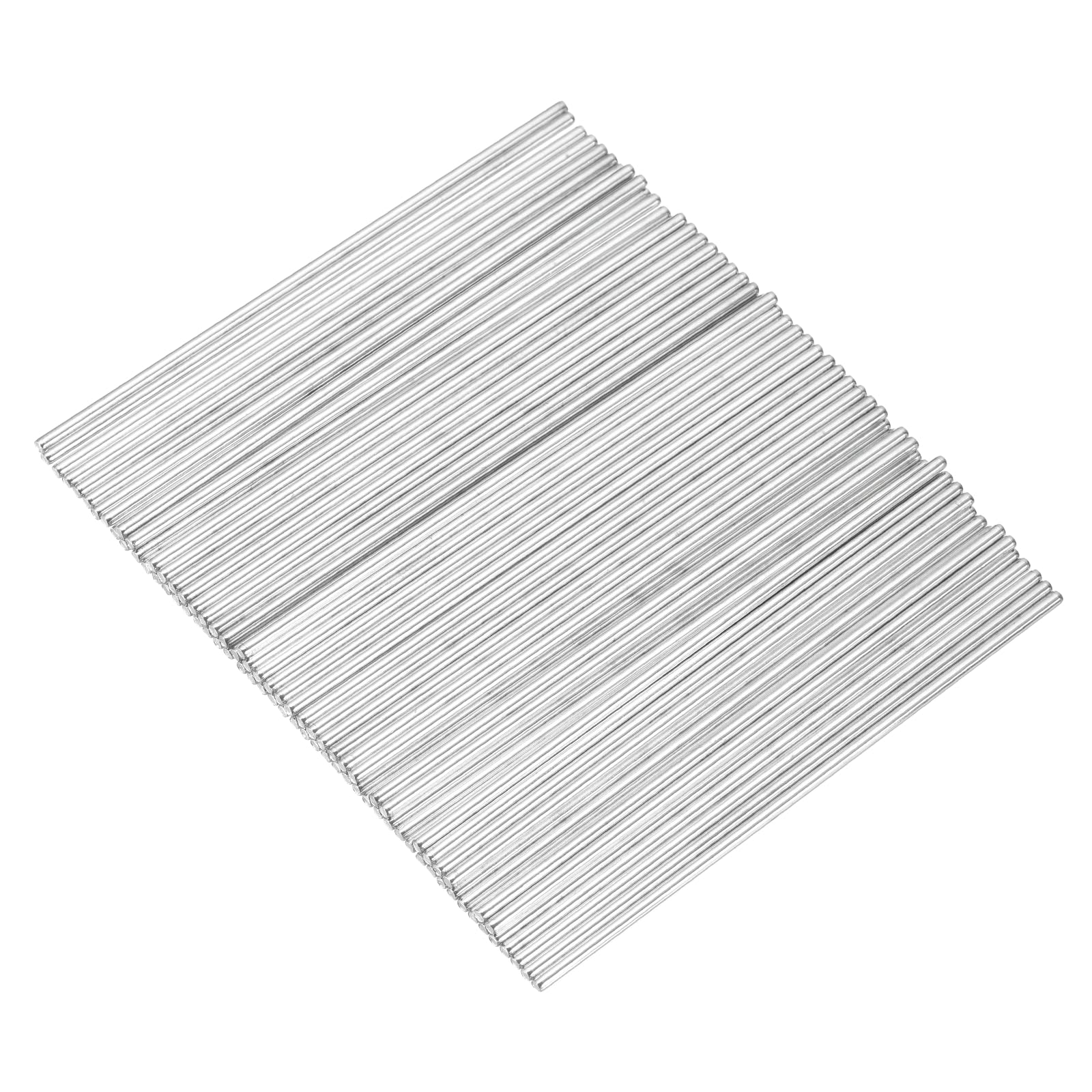 sourcing map 80pcs 2mmx90mm Toys Shaft Round Rod Axles Drive Shaft Silver