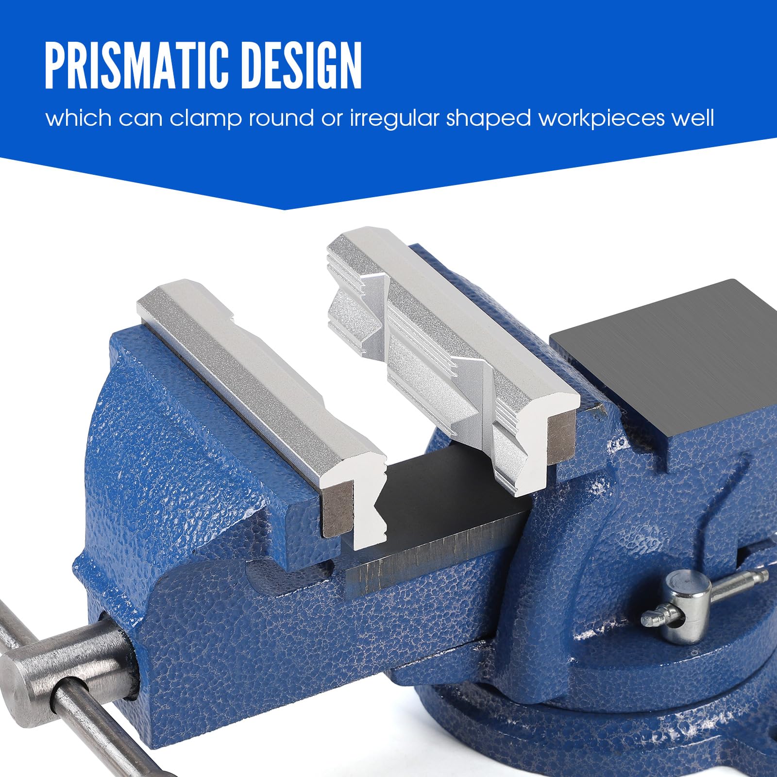 SWAWIS Ganasce Protettive per Morsa 100mm Alluminio con Magnete e Prismi