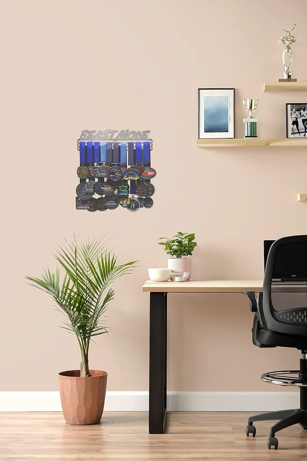 Allied Medal Hangers - Beast Mode - 12" Wide with 3 Hang Bars - Multiple Variations Offered - Medal Award Holder Display Rack (12" Wide with 3 Hang Bars)