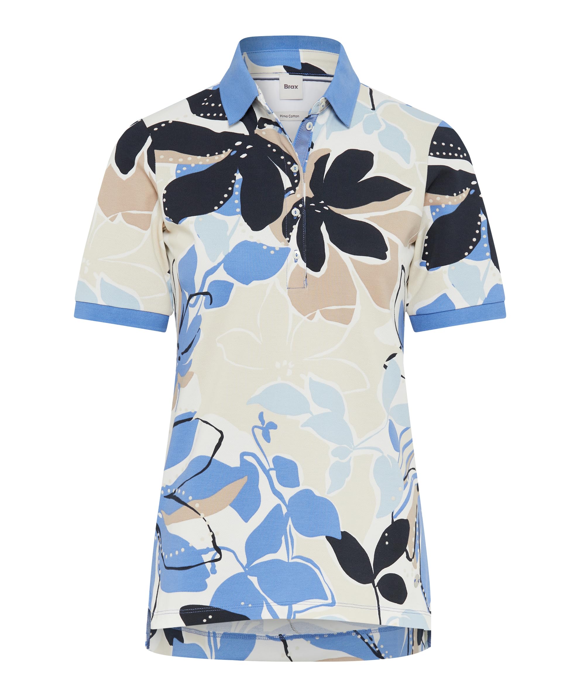 BRAX Style.Cleo Pima Pique Print T-Shirt Donna