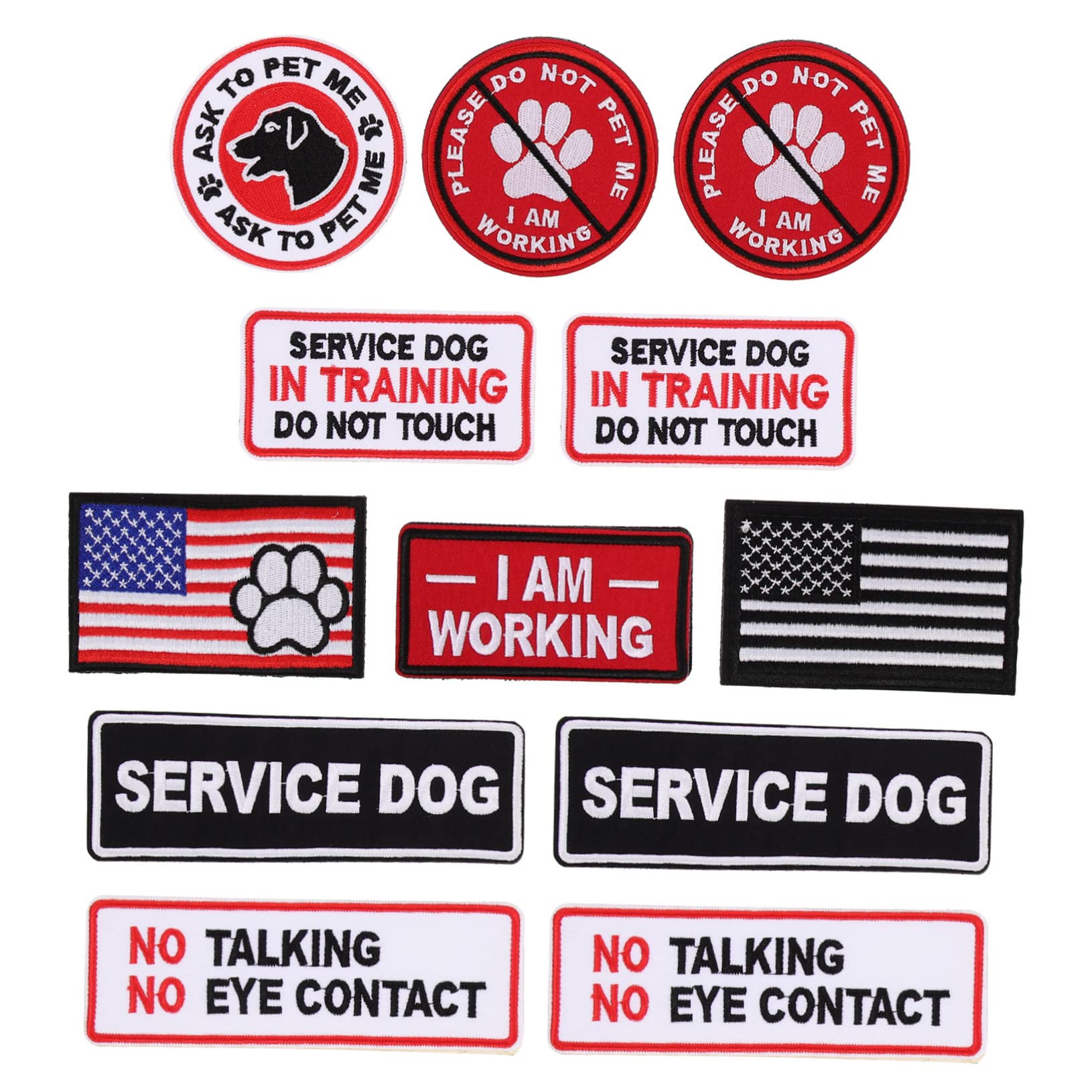 jojofuny 2 Set Patches Militari Adesivi Per Abbigliamento Toppe Ricamate Per Personalizzazione Vestiti E Per Appassionati 12 Pezzi * 2
